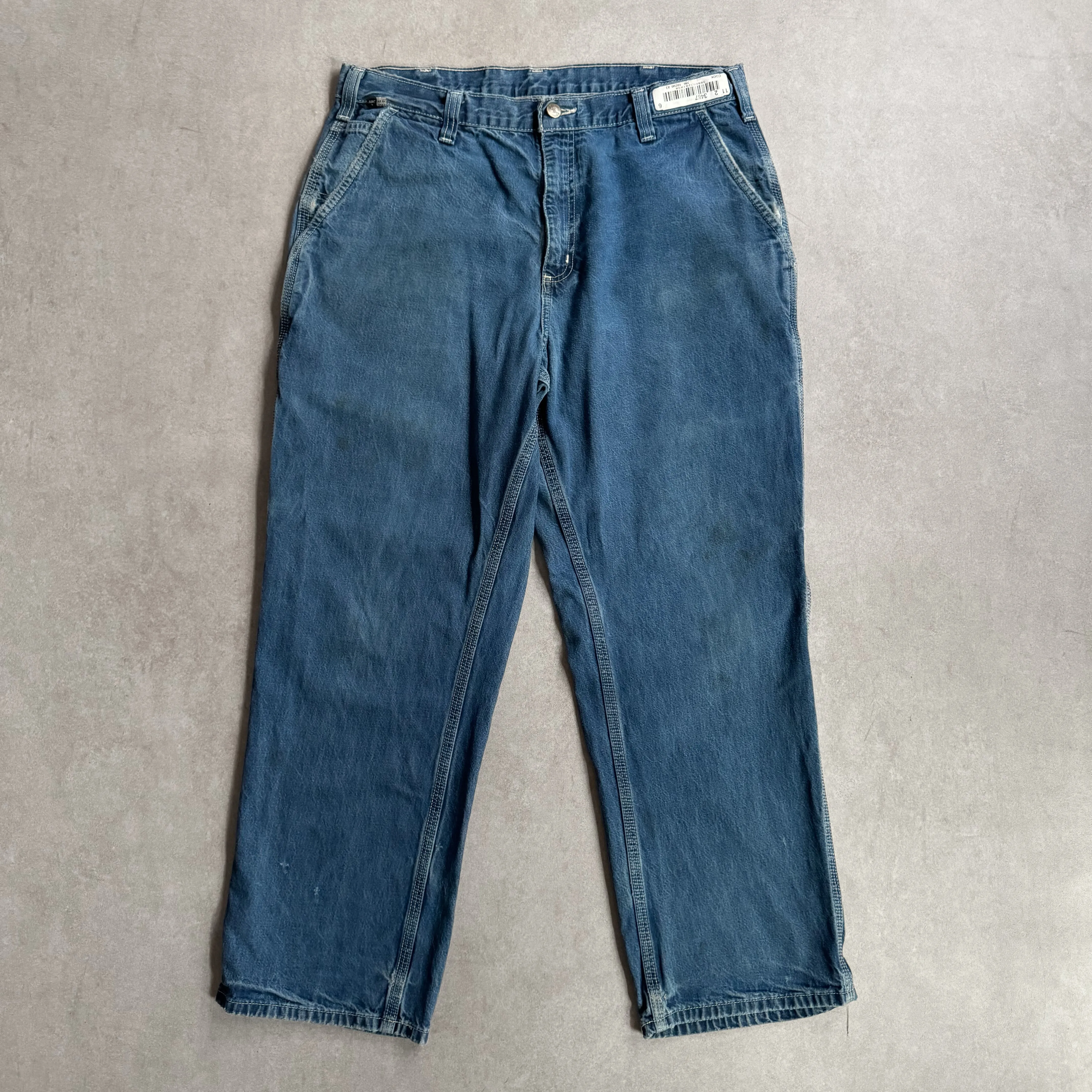 1990s Carhartt FR Flame Resistant Carpenter's Blue Jeans - 36