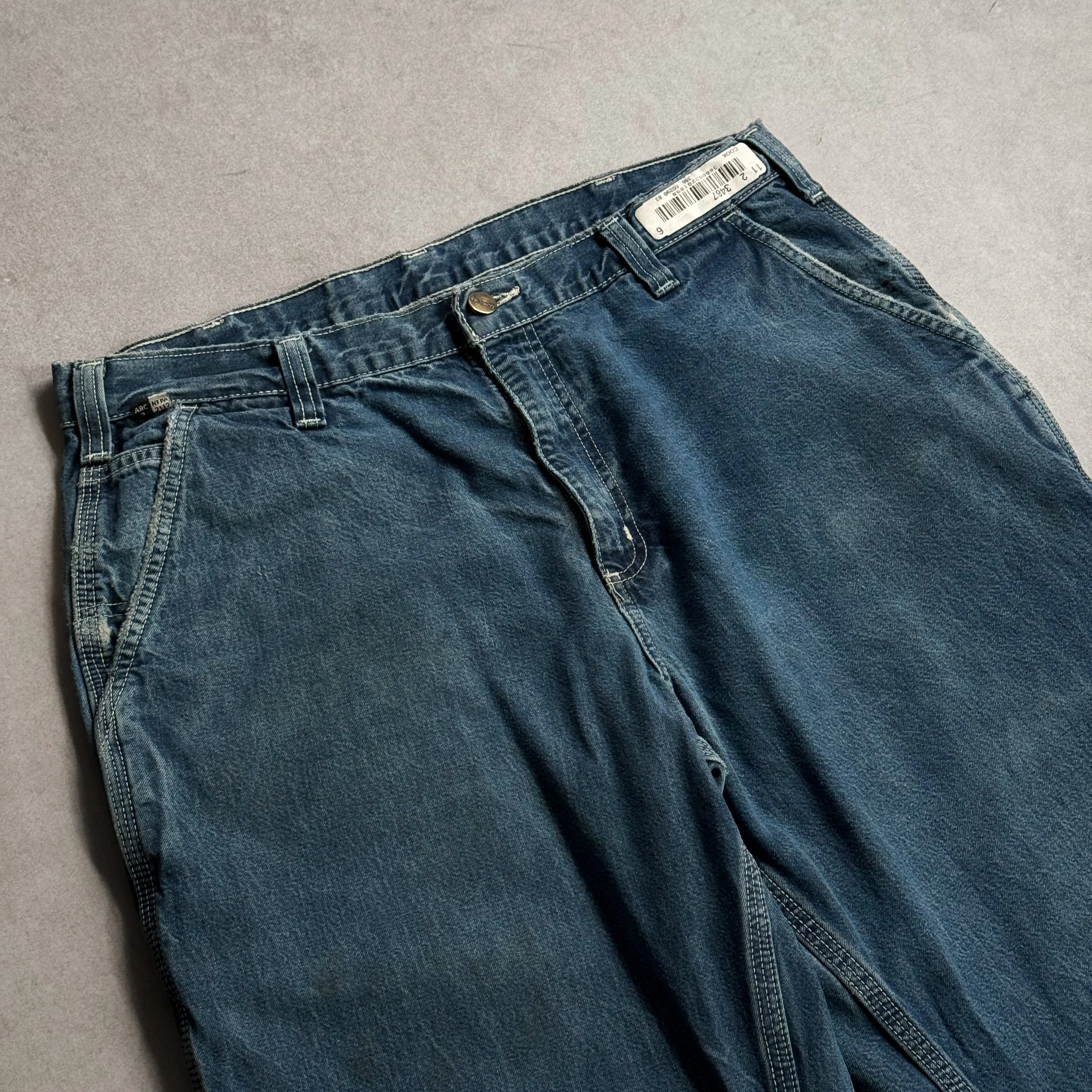 1990s Carhartt FR Flame Resistant Carpenter's Blue Jeans - 36