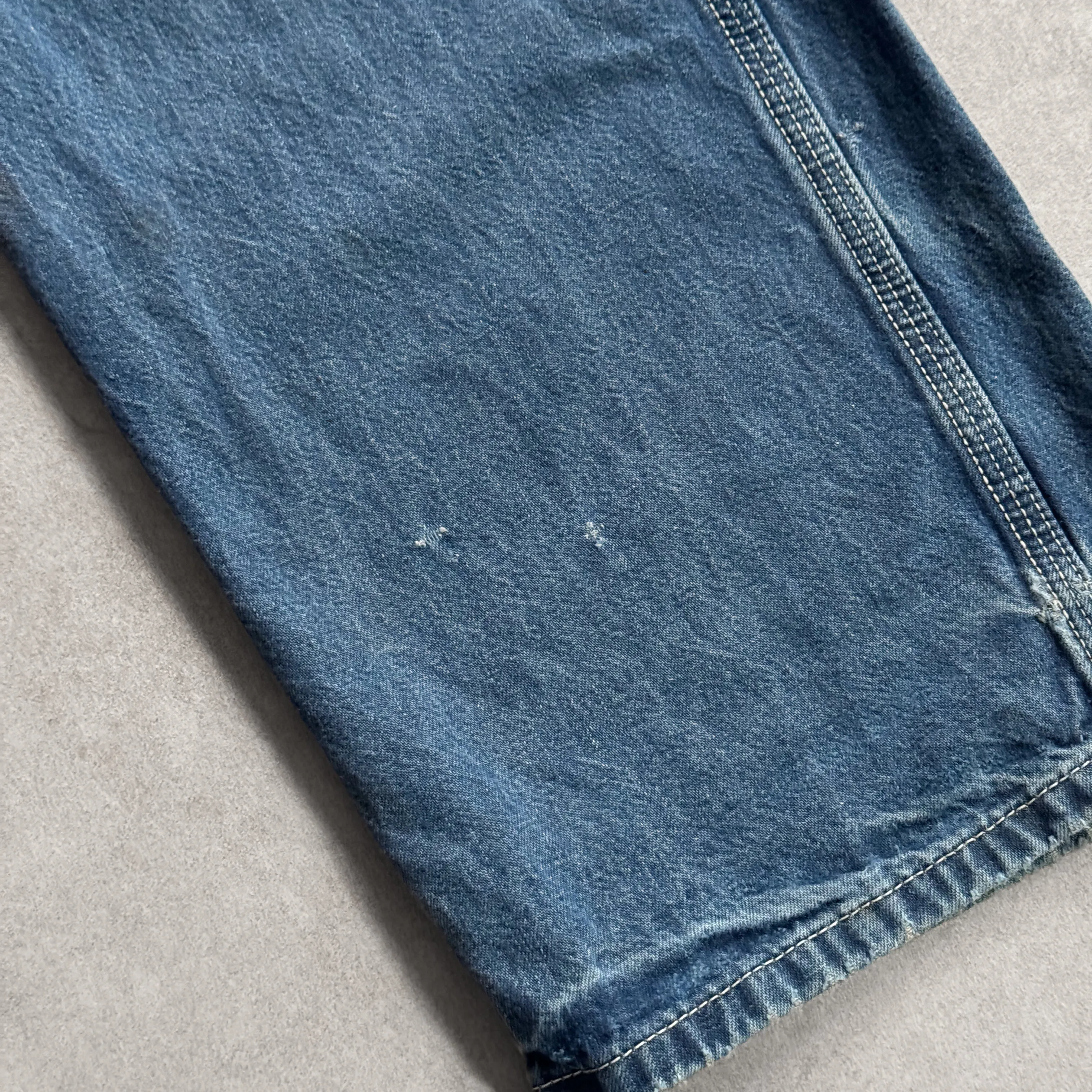 1990s Carhartt FR Flame Resistant Carpenter's Blue Jeans - 36