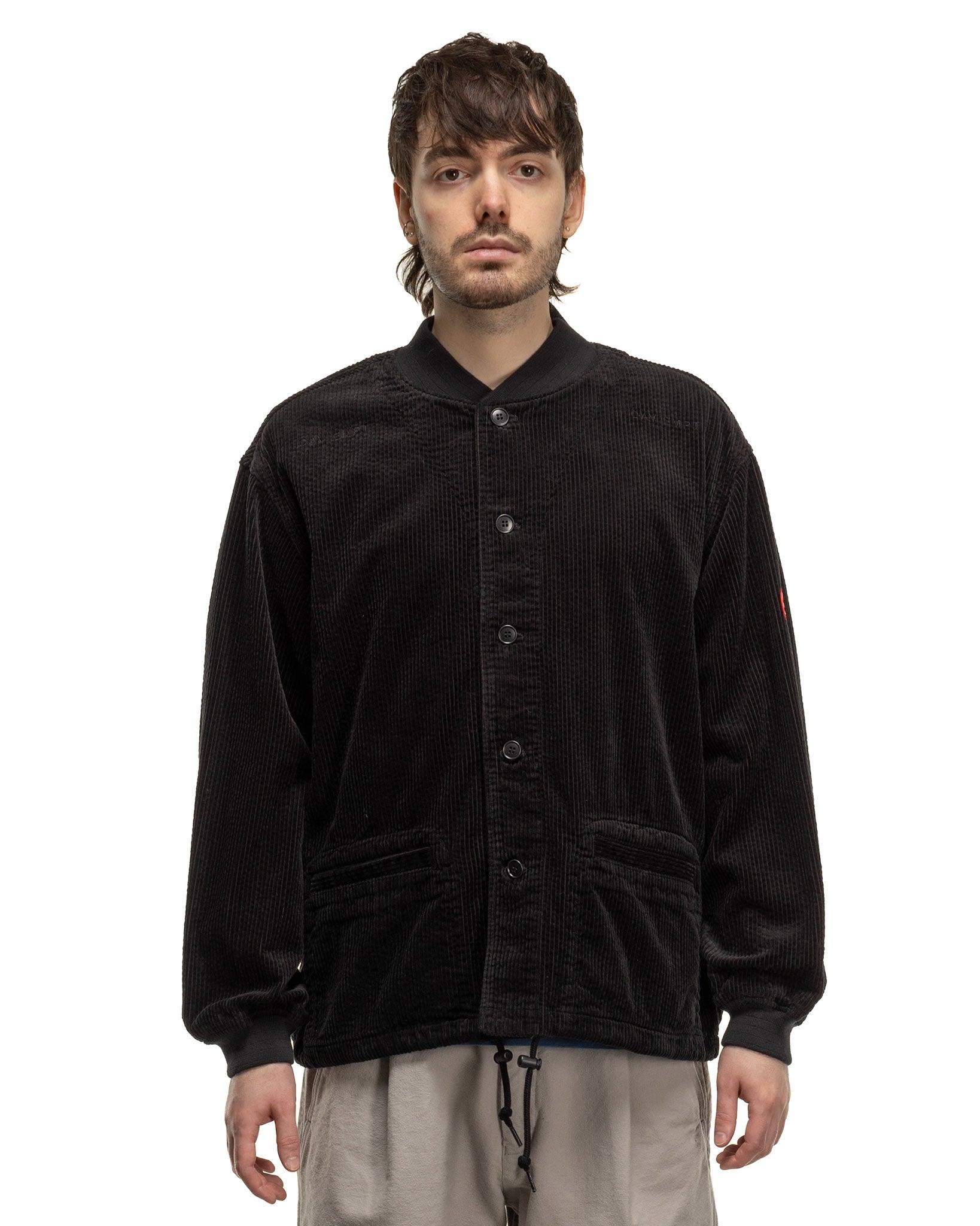 6W Cord Button Up Jacket Black