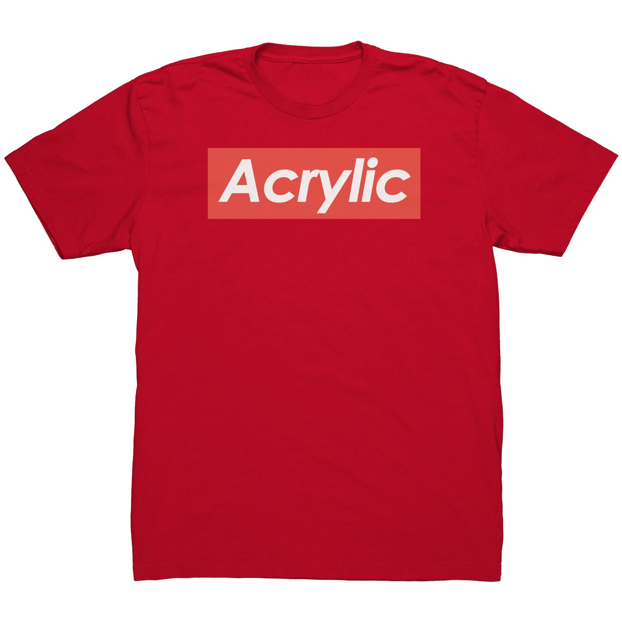 Acrylic Supreme-Themed Short-Sleeve Unisex T-Shirt