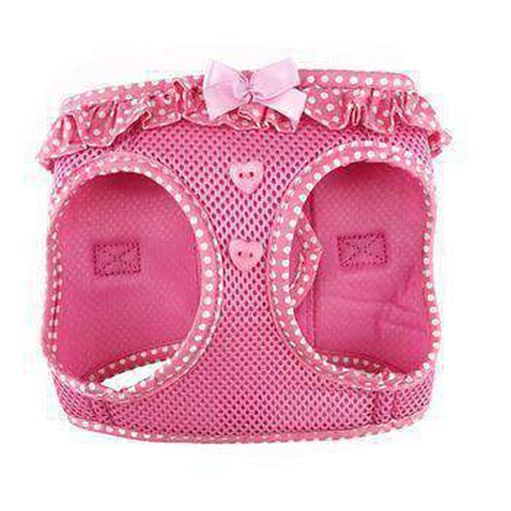 American River Choke-Free Dog Harness - Pink Polka Dot