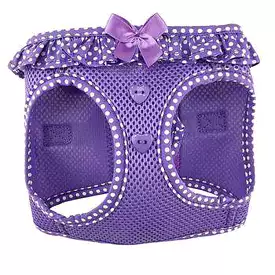 American River Choke-Free Dog Harness - Purple Polka Dot