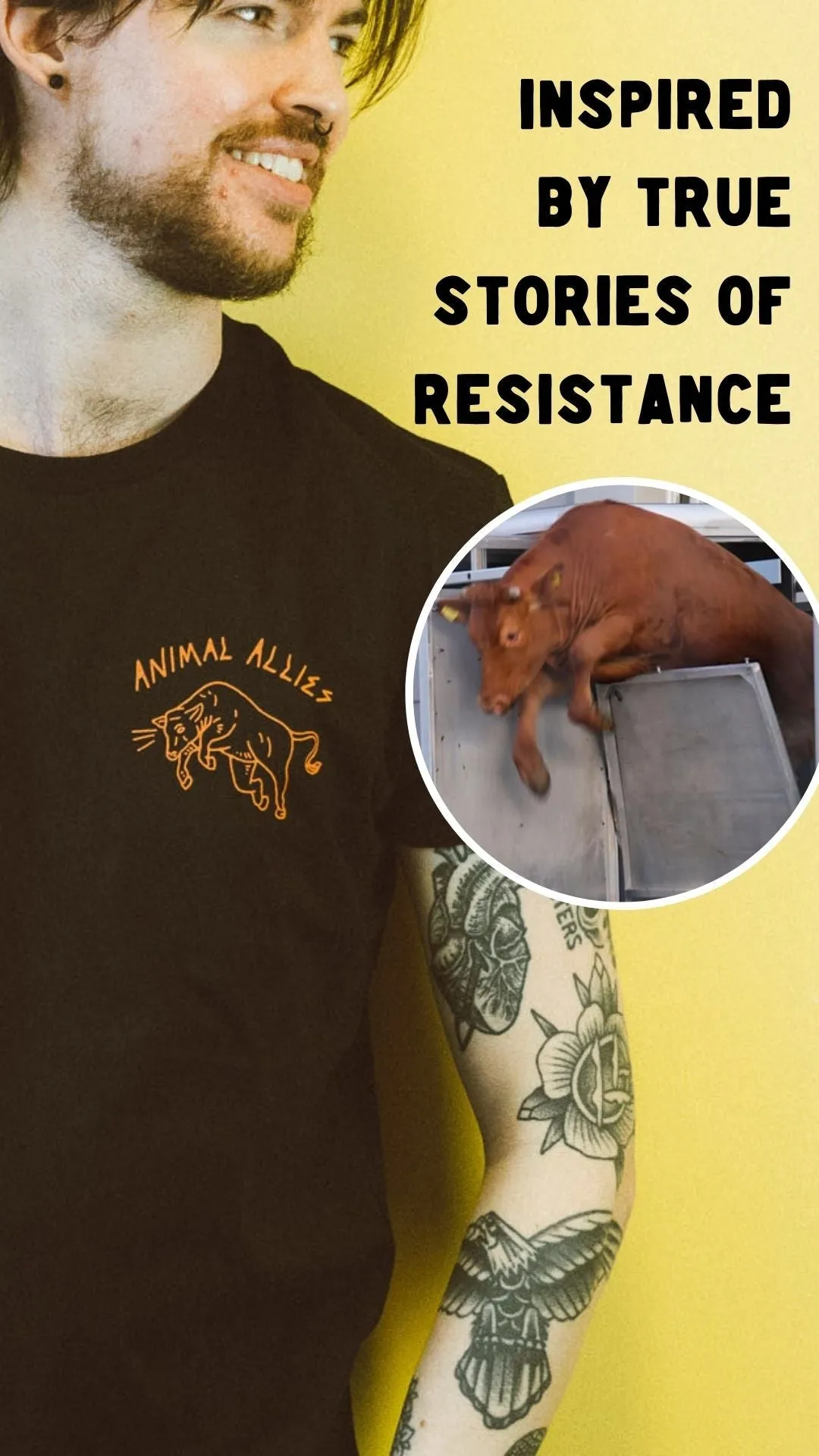 Animal Allies Black T-Shirt