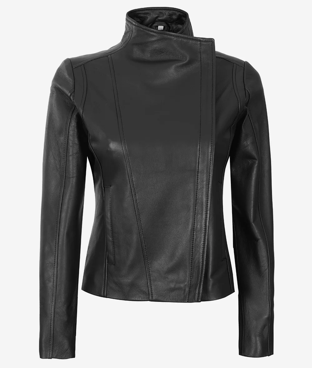 Arezoo Women's Black Real Leather Jacket