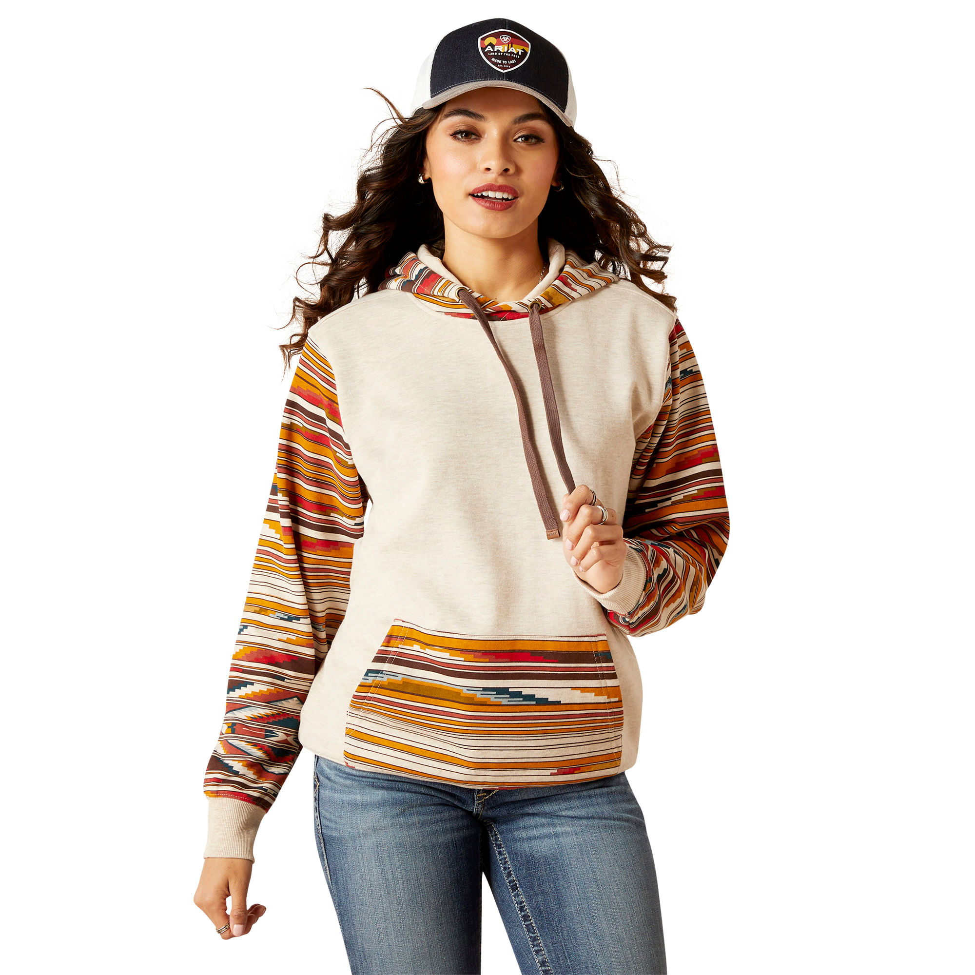 Ariat Womens Sunset Saltillo Chimayo Print Hoodie