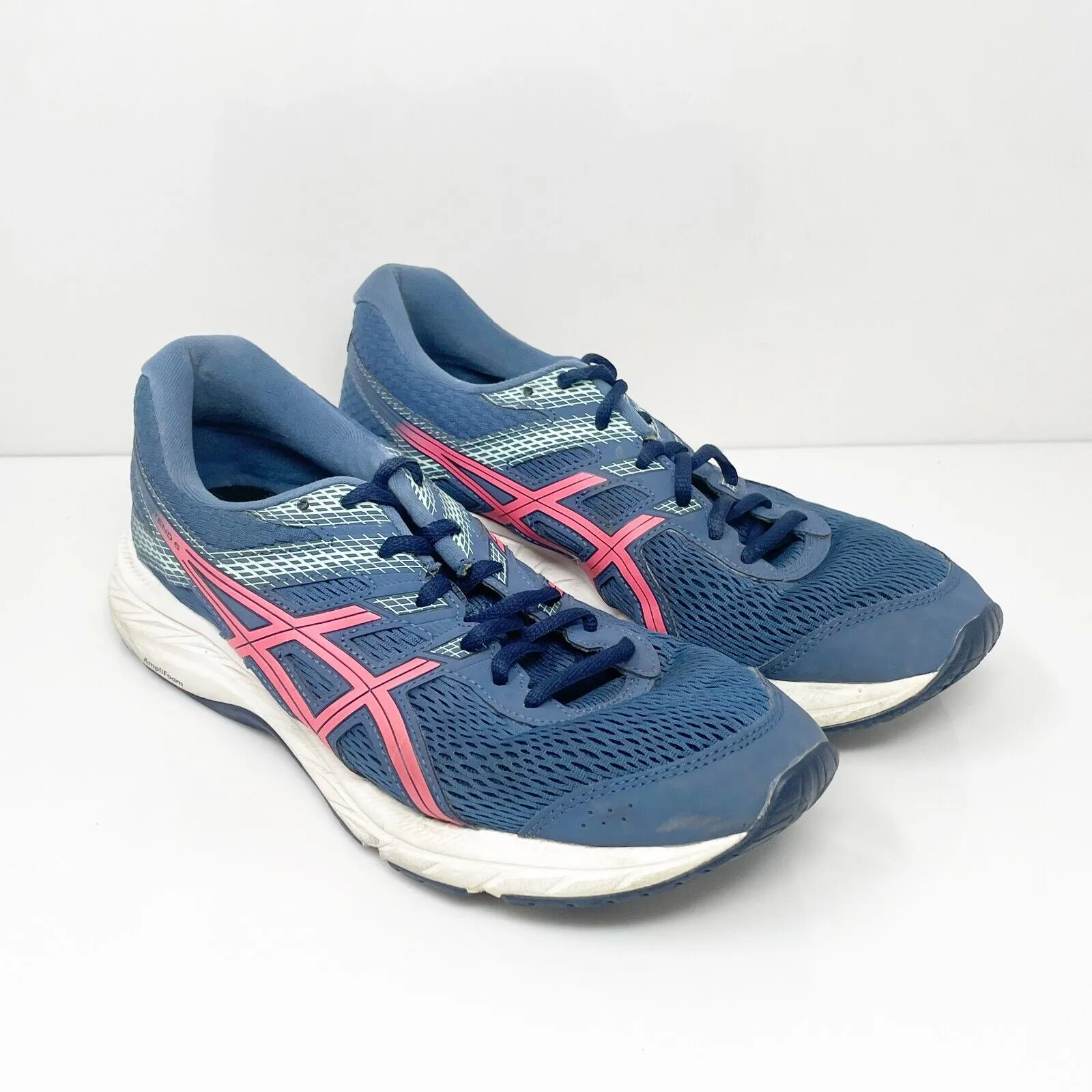 Asics Womens Gel Contend 6 1012A570 Blue Running Shoes Sneakers Size 10