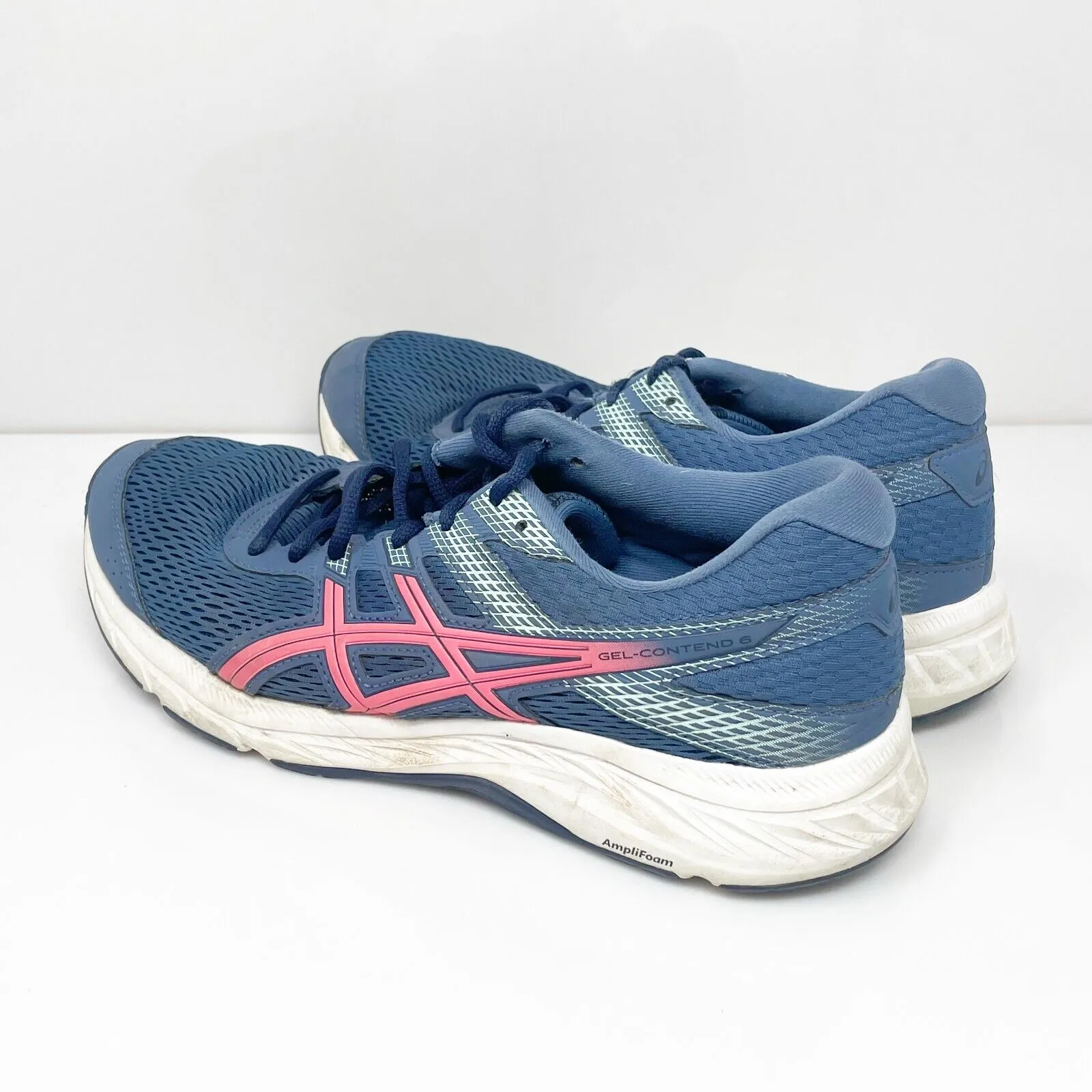 Asics Womens Gel Contend 6 1012A570 Blue Running Shoes Sneakers Size 10