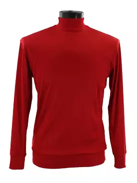 Bassiri Long Sleeve High Neck T-Shirt Red (632)