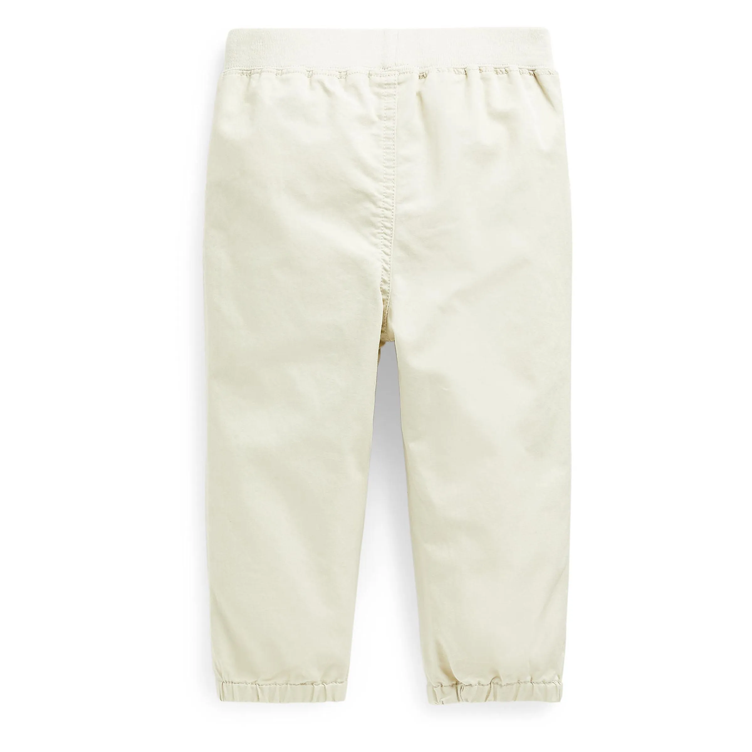 Beige Stretch Chino Joggers