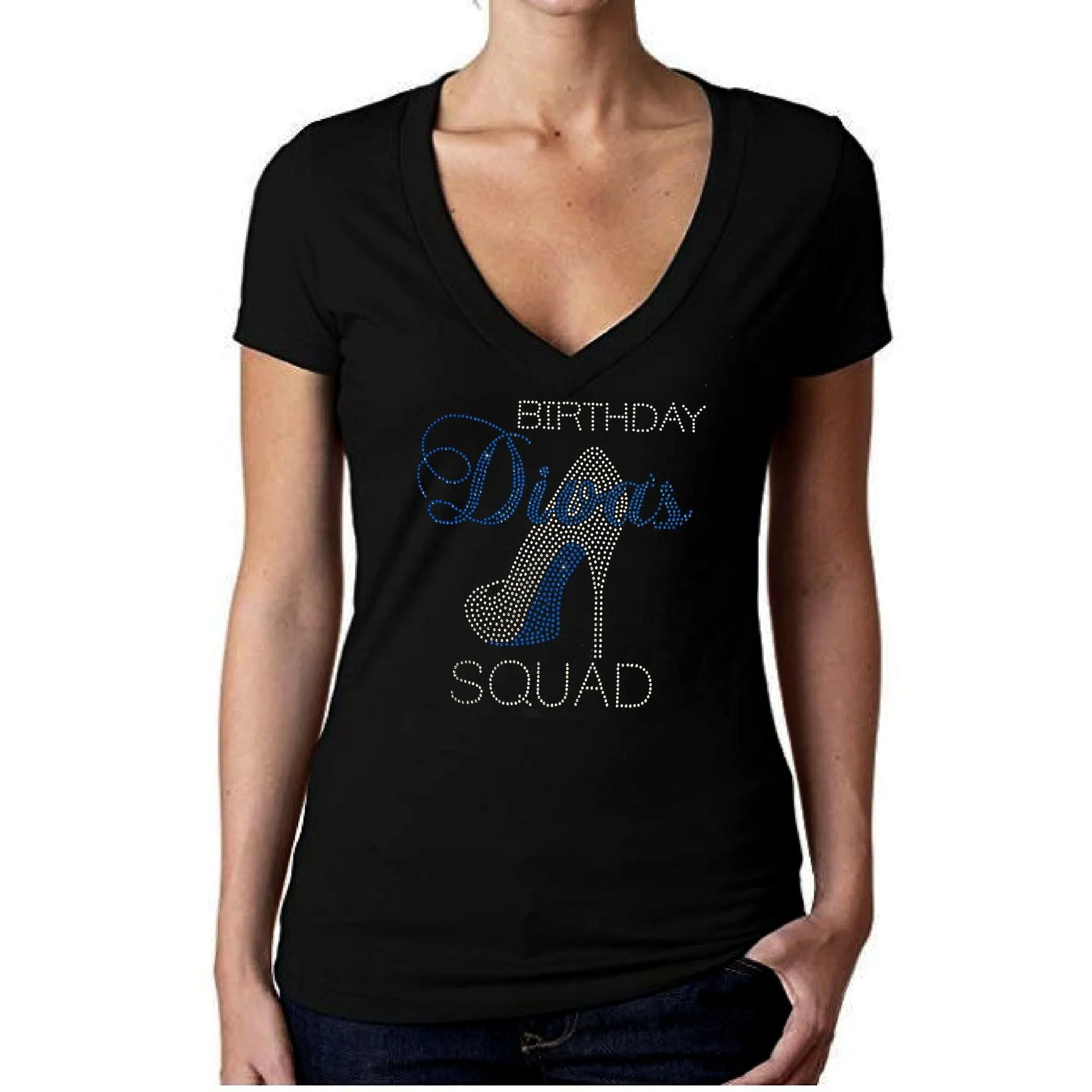 Birthday Diva's Squad Rhinestone T Shirt