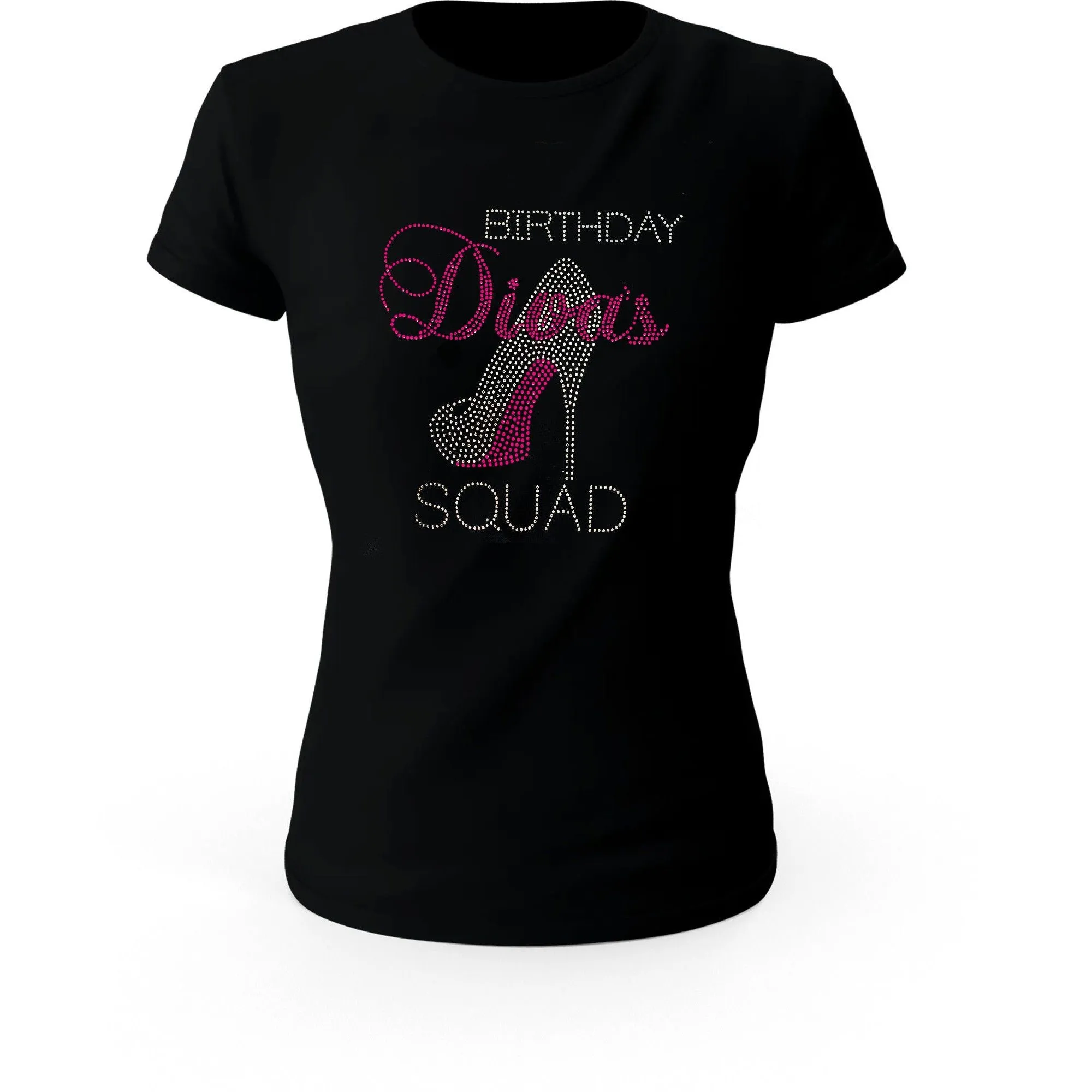 Birthday Diva's Squad Rhinestone T Shirt