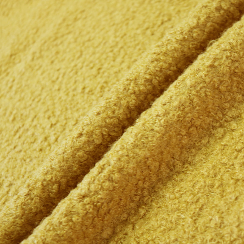 Boucle Coating Fabric - Mustard Yellow