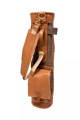 Bourbon Sunday Style Golf Bag with Leather Pocket Flap