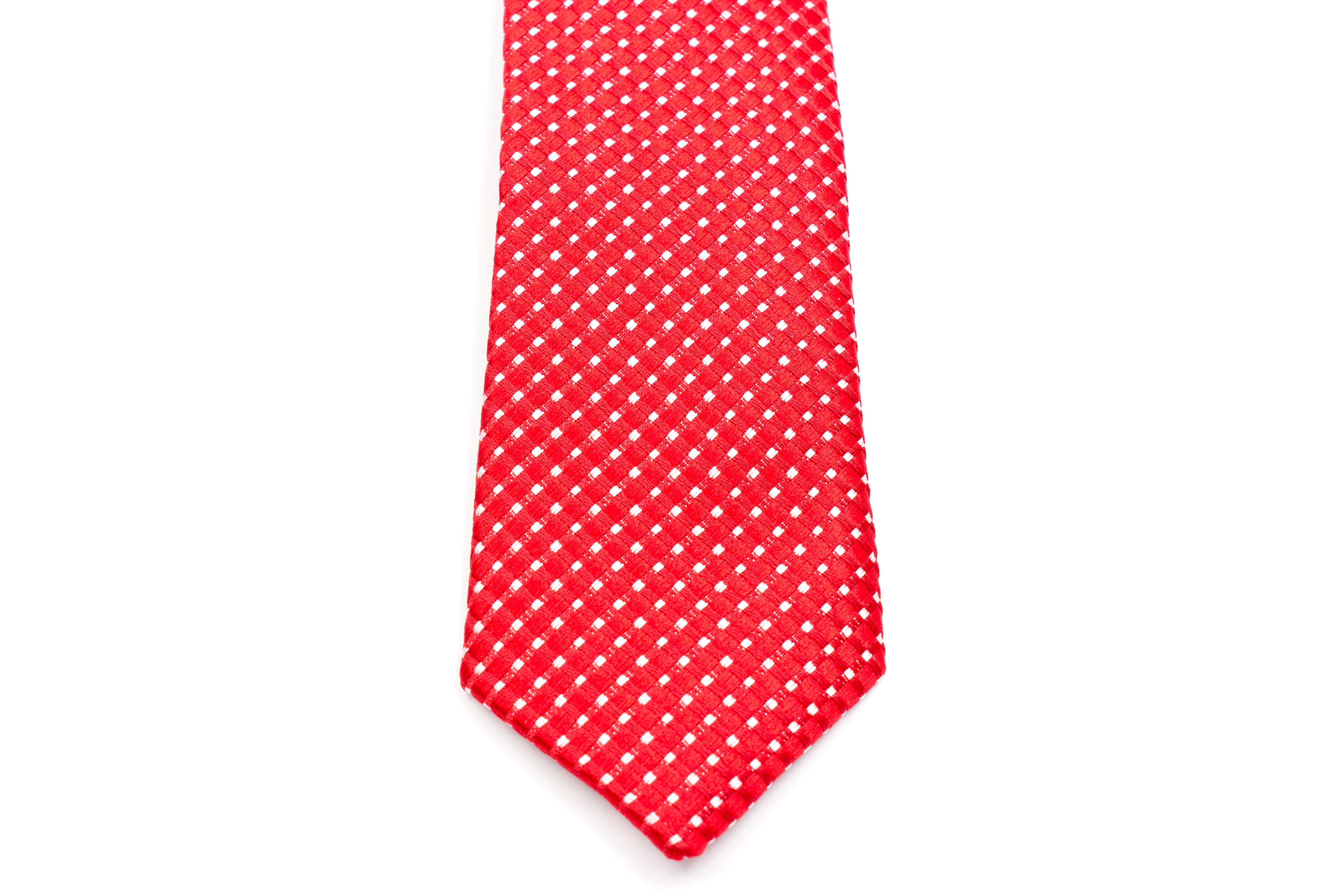 Boys Ties - Red Polka Dot