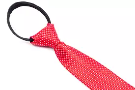 Boys Ties - Red Polka Dot