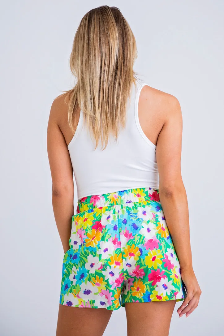 Bright Floral Shorts