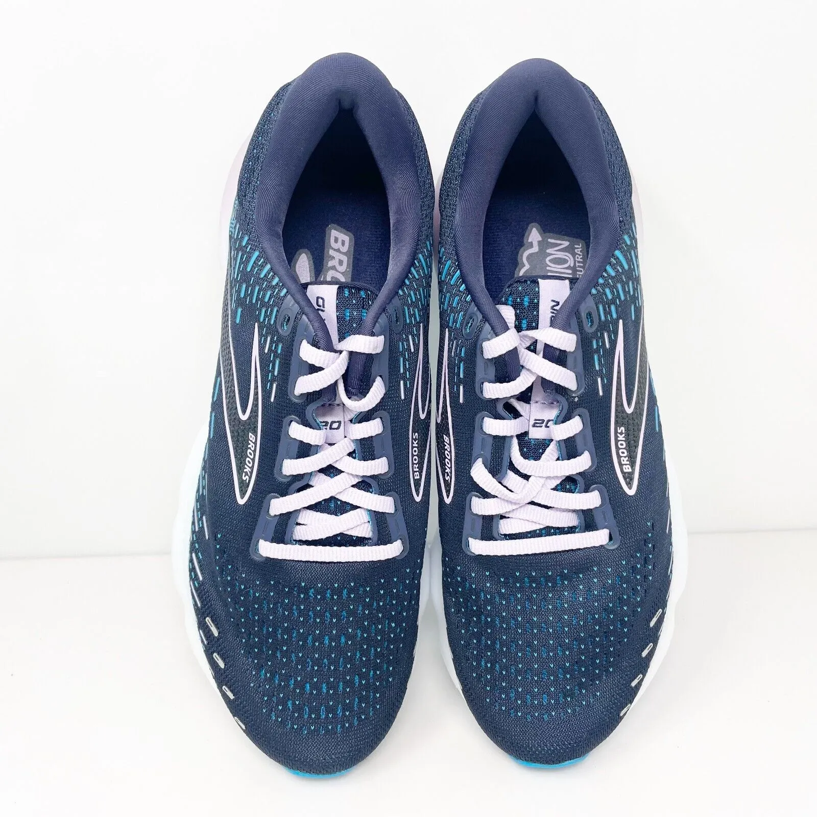 Brooks Womens Glycerin 20 1203691B499 Blue Running Shoes Sneakers Size 9.5 B