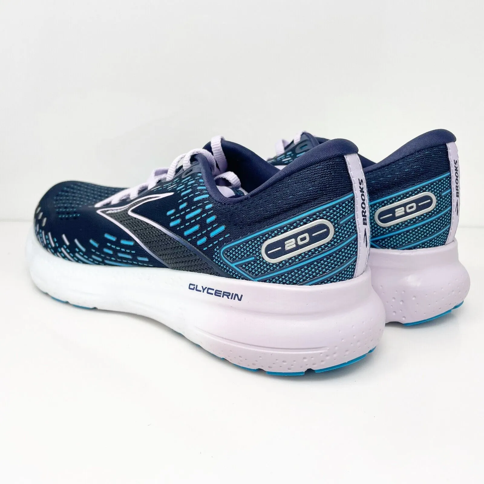 Brooks Womens Glycerin 20 1203691B499 Blue Running Shoes Sneakers Size 9.5 B