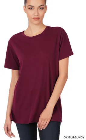 Cardinal Short Sleeve Tee in Burgundy