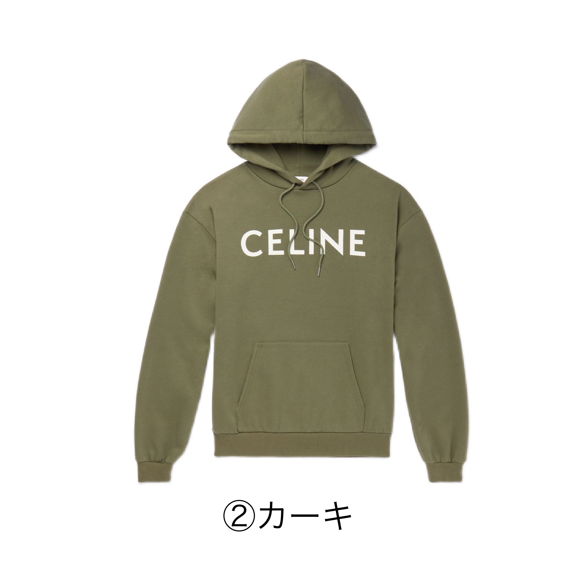 CELINE  |celine loose hoodie in cotton fleece