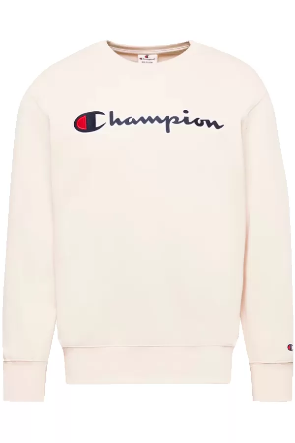 Champion Rochester Crew Sweat Big Logo Beige