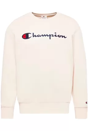 Champion Rochester Crew Sweat Big Logo Beige