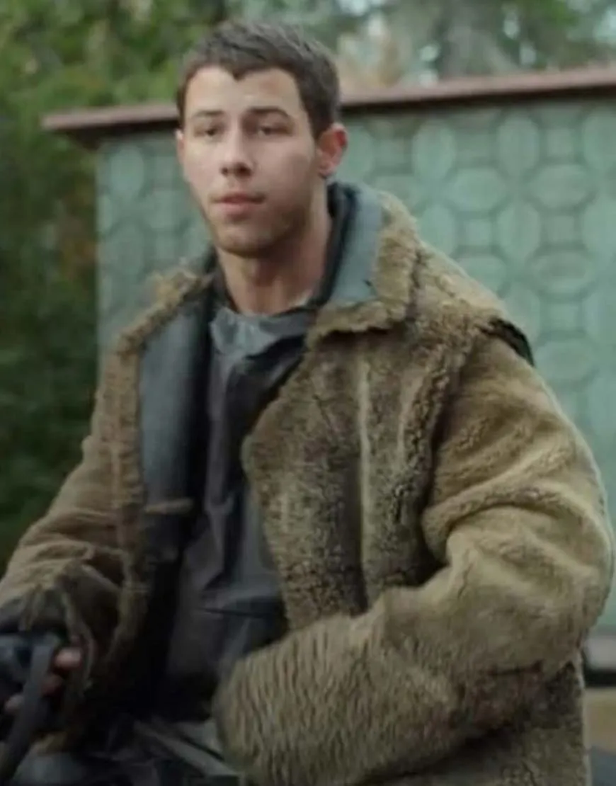 Chaos Walking Nick Jonas Sherpa Coat | Ujackets.com - 40% OFF