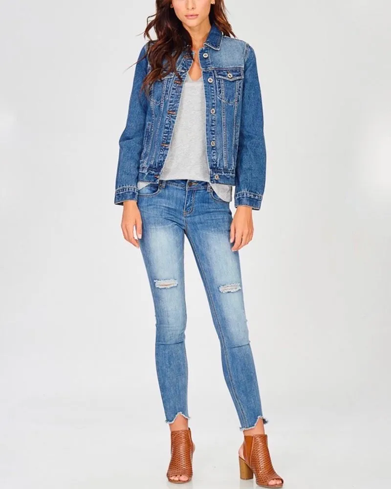 Classic Denim Jean Jacket - Light & Dark Washes