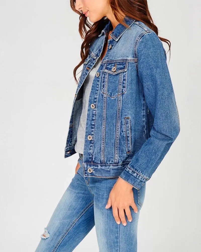 Classic Denim Jean Jacket - Light & Dark Washes