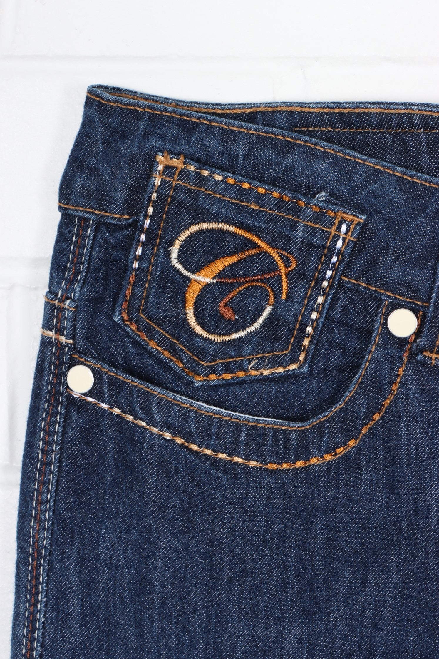 COOGI Embroidered Dark Wash Y2K Jeans (18)