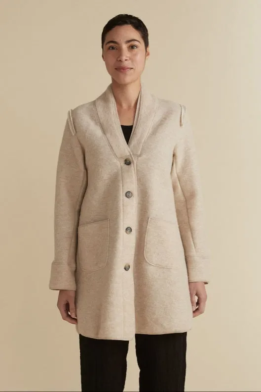 Cut Loose Boiled Wool Coat