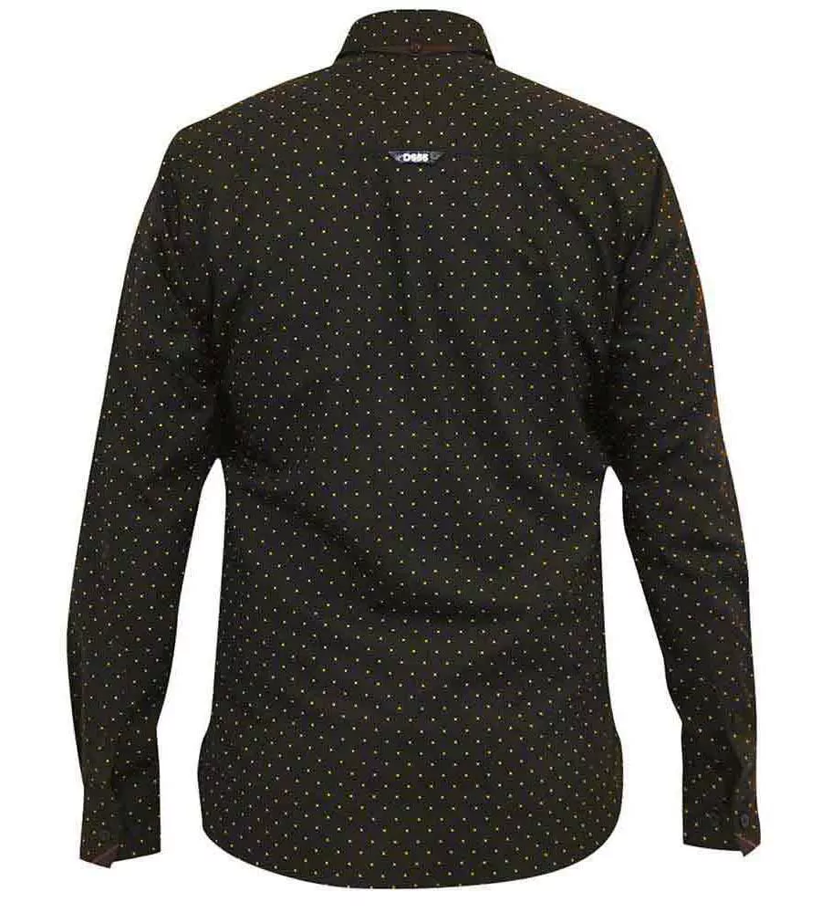 D555 Big Mens Long Sleeve Shirt With All Over Print (BERNARD)