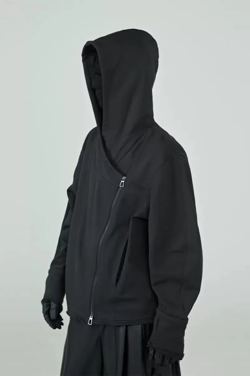 Deconstructed Dirty Zip Hoodie