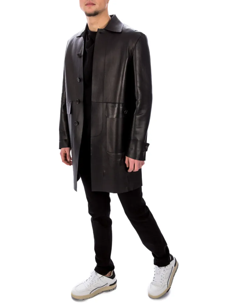 Dsquared2 Leather Coat | Credomen