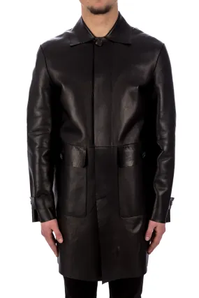 Dsquared2 Leather Coat | Credomen