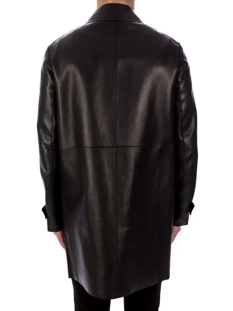 Dsquared2 Leather Coat | Credomen