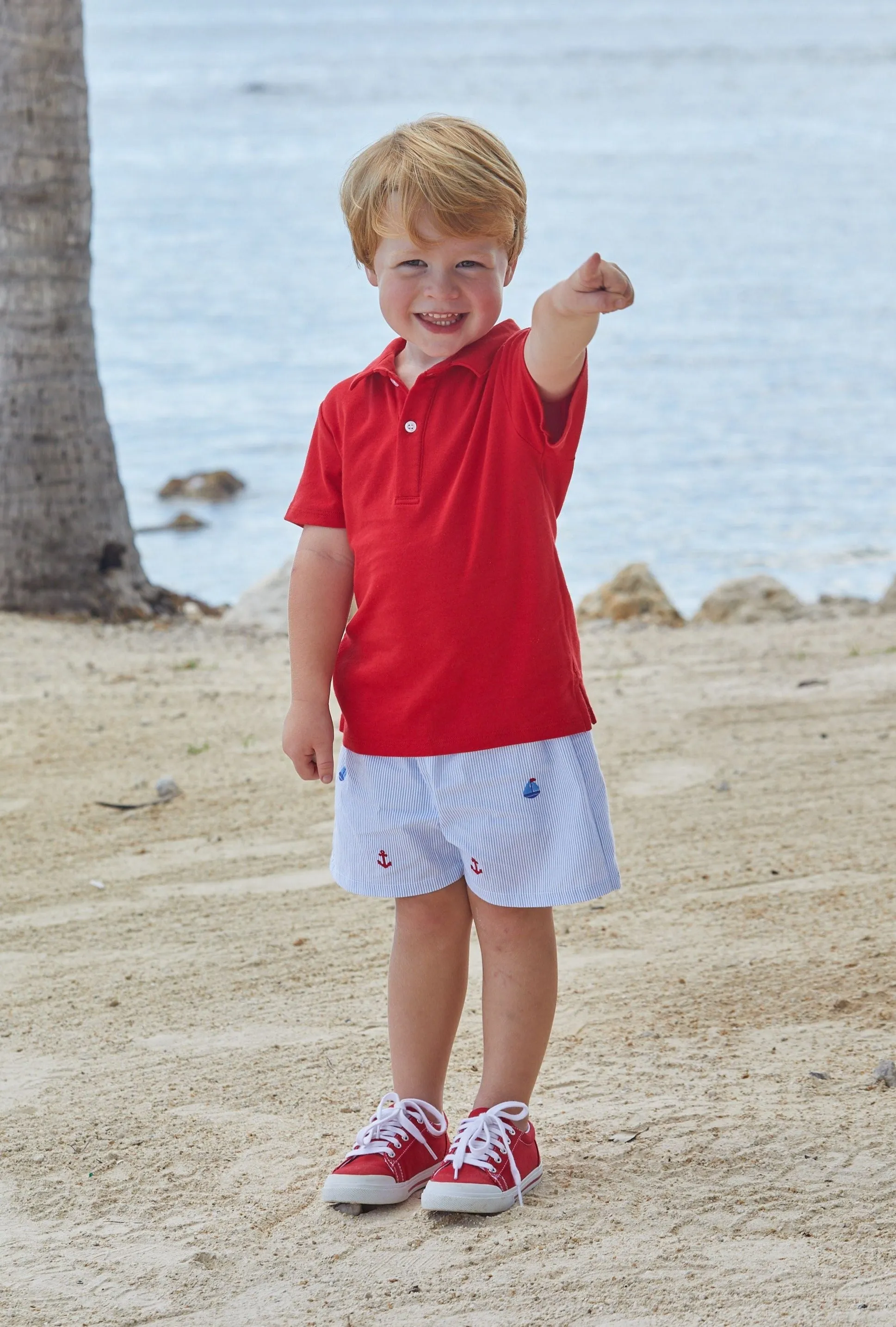 Embroidered Basic Short- Nautical