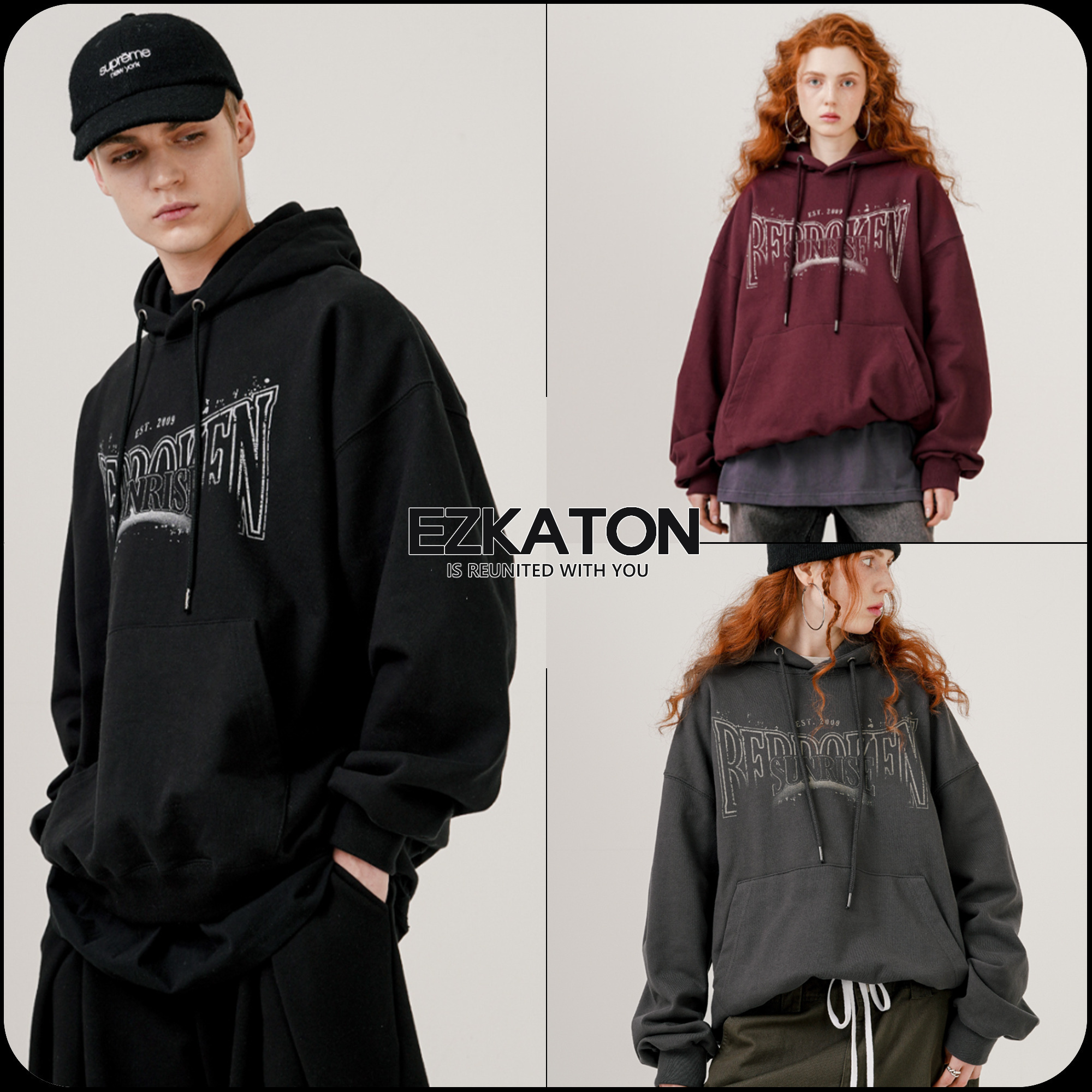 EZKATON  |[ EZKATON ]★SUNRISE HEAVY COTTON HOODIE