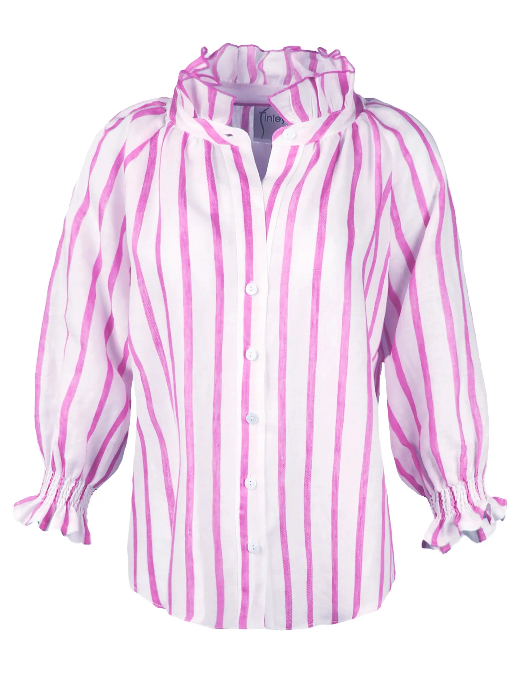 Fiona Shirt Pink Bold Stripe