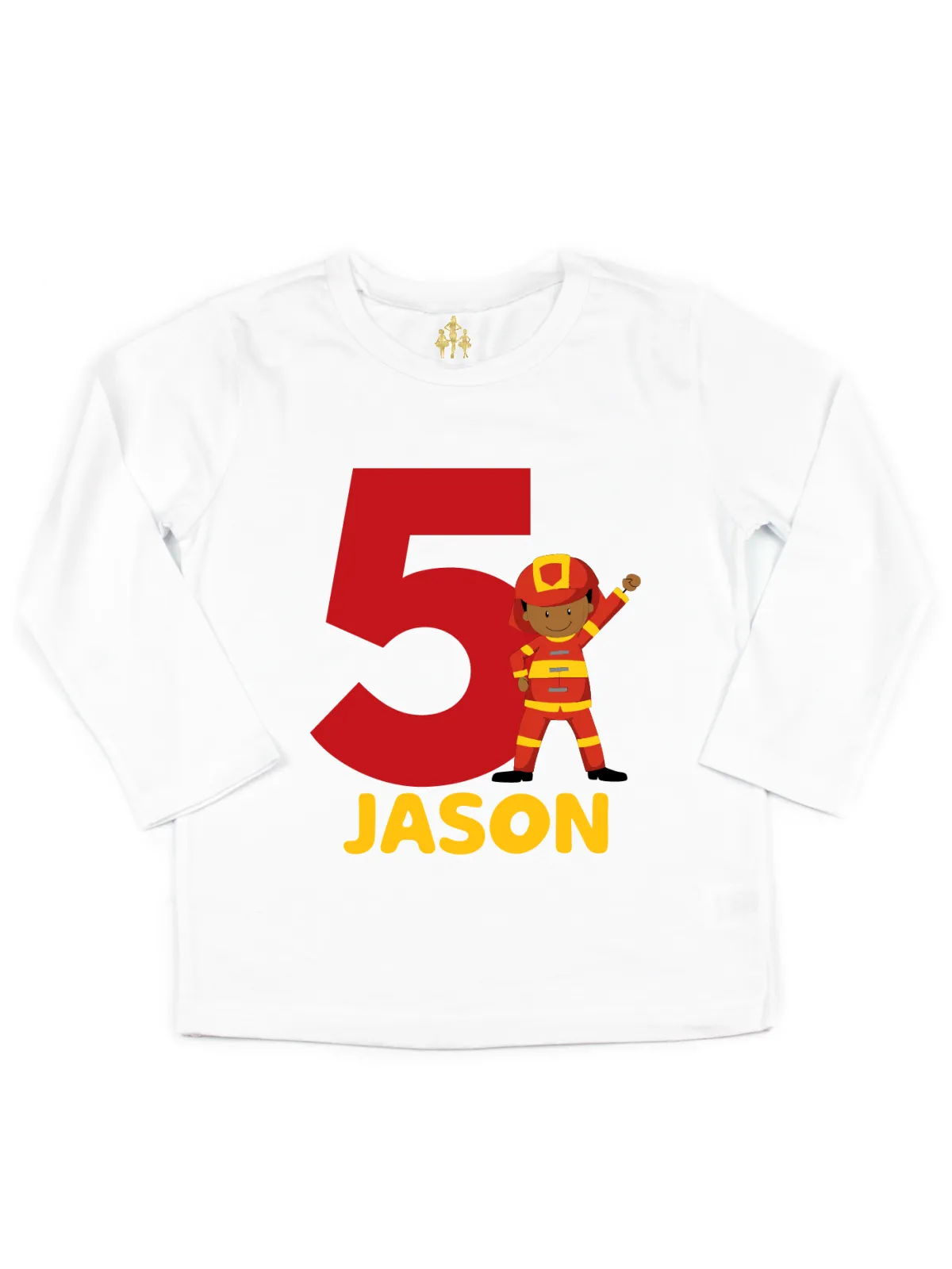 Fireman Birthday Shirt - Short & Long Sleeve