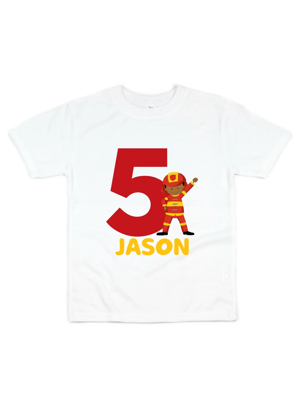 Fireman Birthday Shirt - Short & Long Sleeve