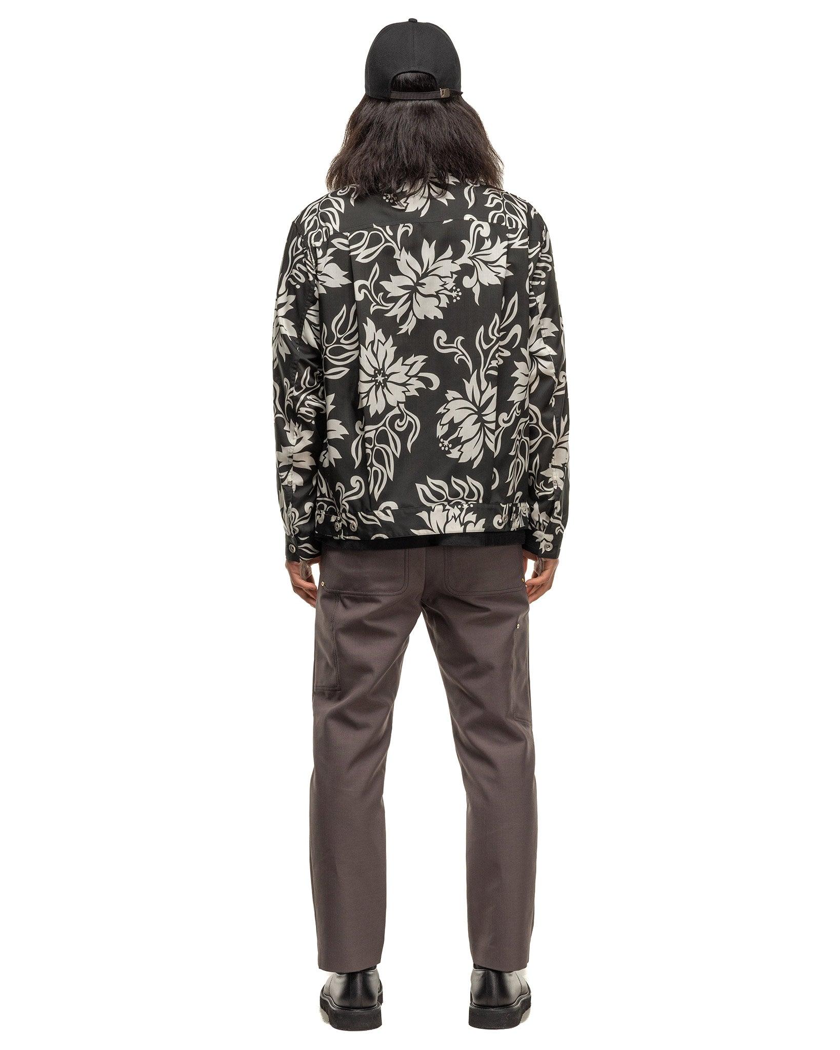 Floral Print Blouson Black