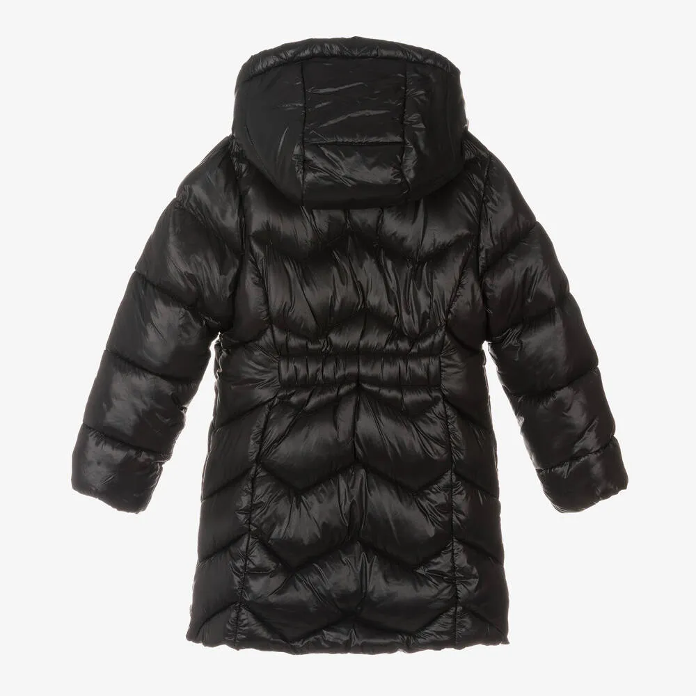 Girls Black Puffer Coat