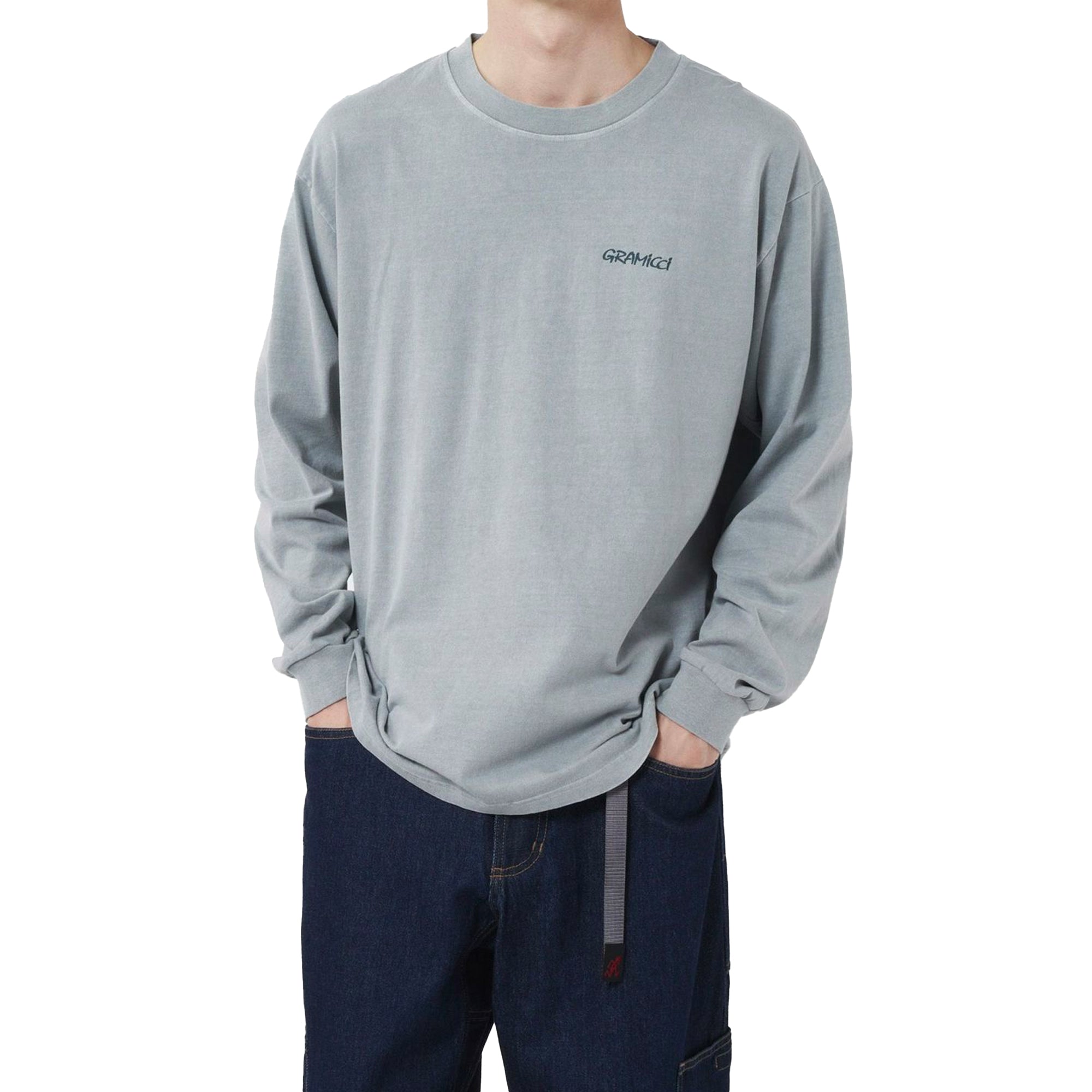 Gramicci G-Short Long Sleeve T-Shirt - Smoky Slate Pigment