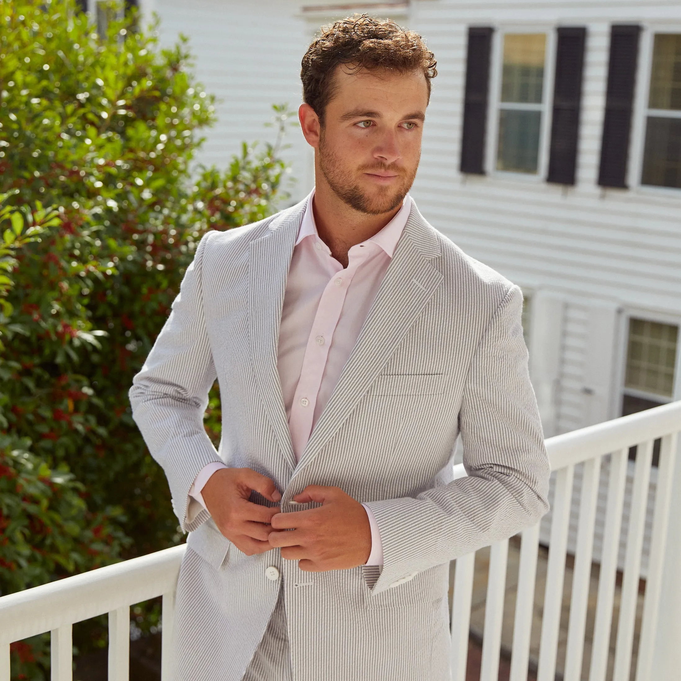 Granite Gray Seersucker Sport Coat | Seersucker Suit Separates