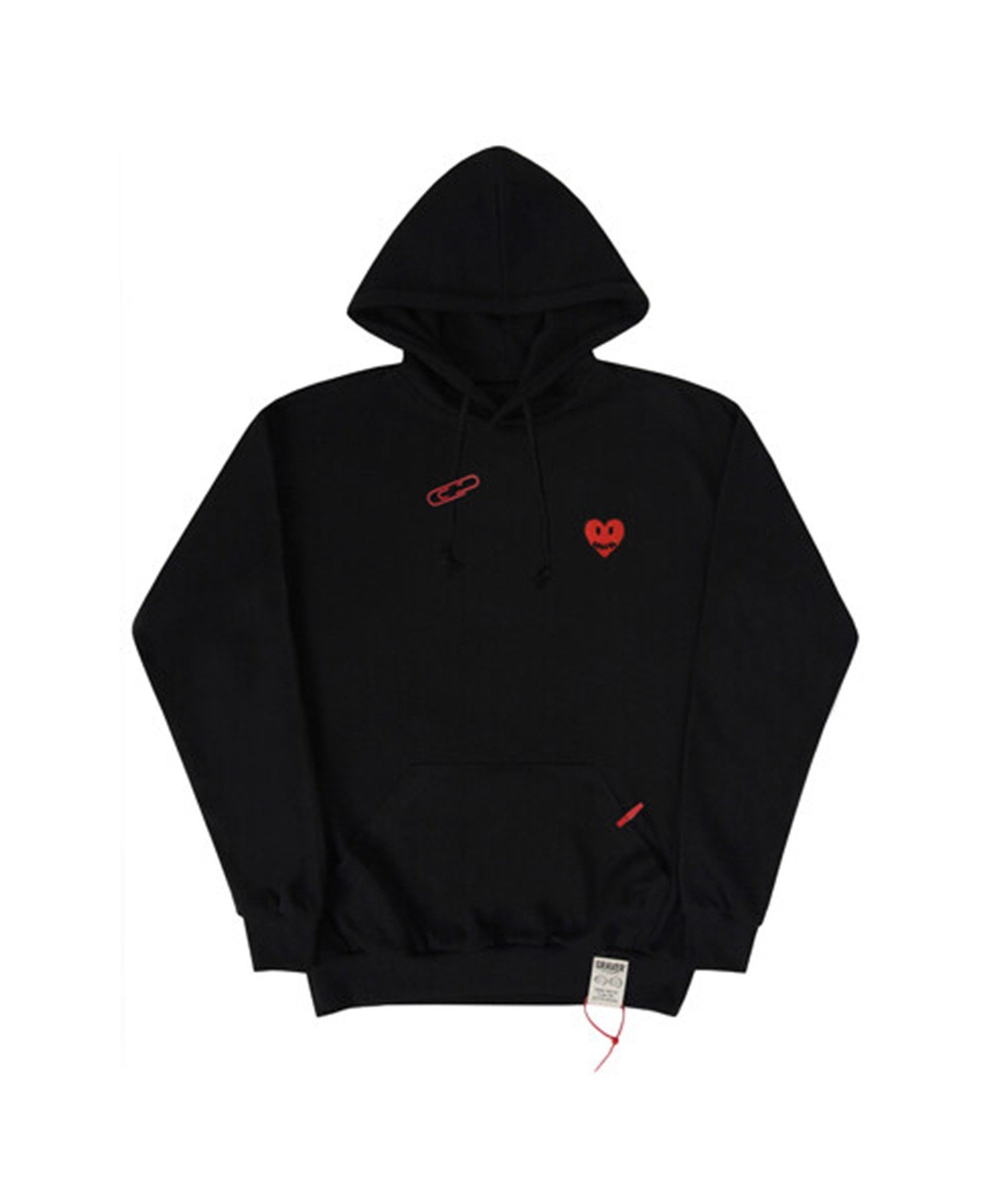 GRAVER  |[GRAVER]★HEART SMILE EMBROIDERY HOODIE