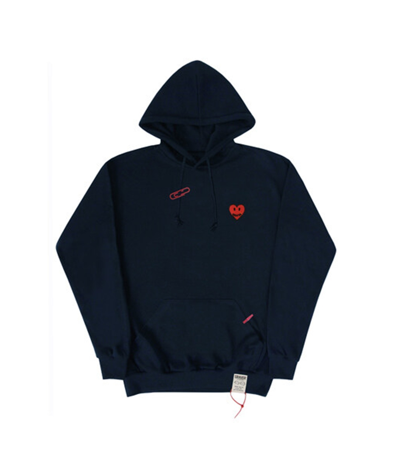 GRAVER  |[GRAVER]★HEART SMILE EMBROIDERY HOODIE