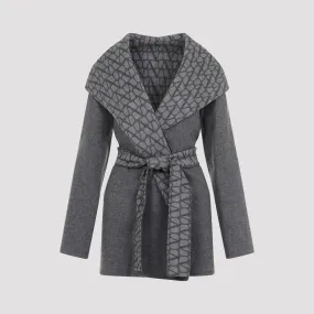 Grey Double Virgin Wool Coat