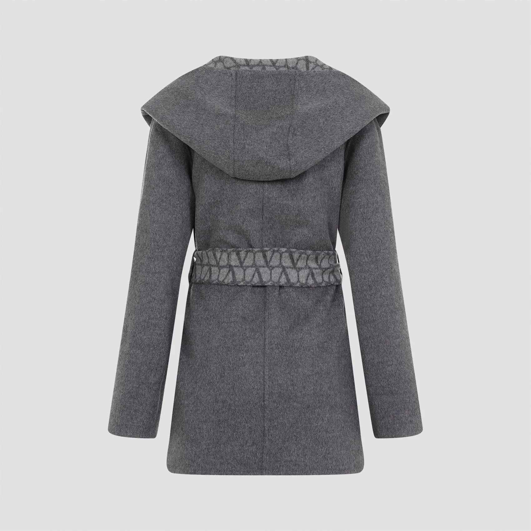 Grey Double Virgin Wool Coat